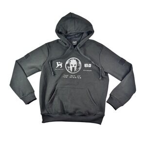 Spartan Race The Way of the Spartan Black Pullover Hoodie Mens Small R/S-23